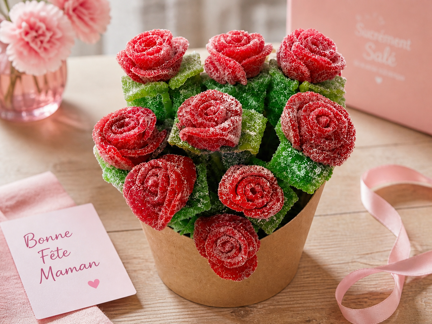 Bouquet de 9 Roses🌹Spécial Fêtes des Mères🌹Edition Limitée🌹