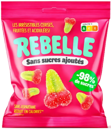 Cerises Acidulées sans Sucres Ajoutés🍬Rebelle - Sachet de 50g